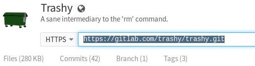 GitLab shows the repo URL.