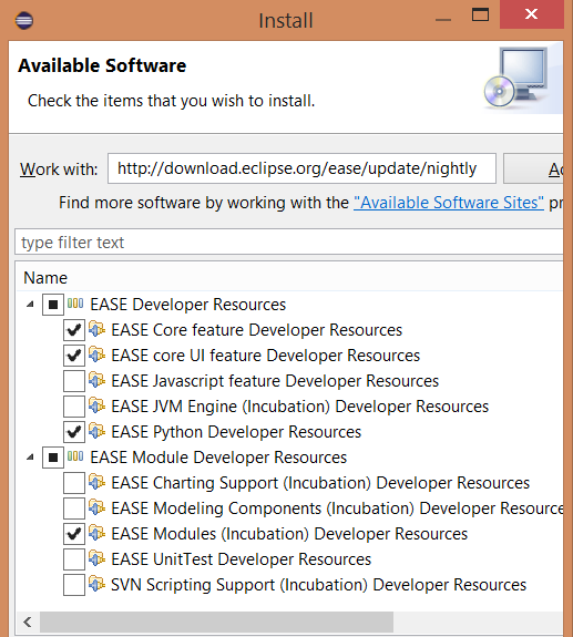 install EASE nightly