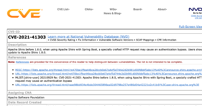 CVE sample