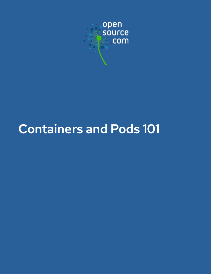 Containers and pods 101 eBook