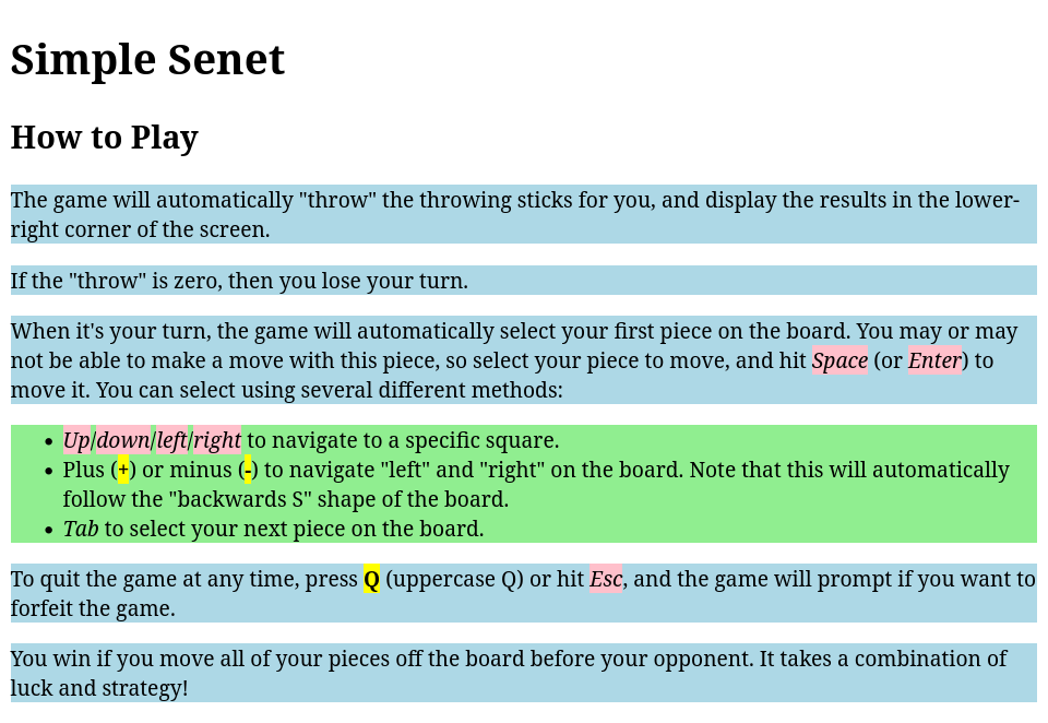 My eyes! But the colors do help us see block and inline elements.