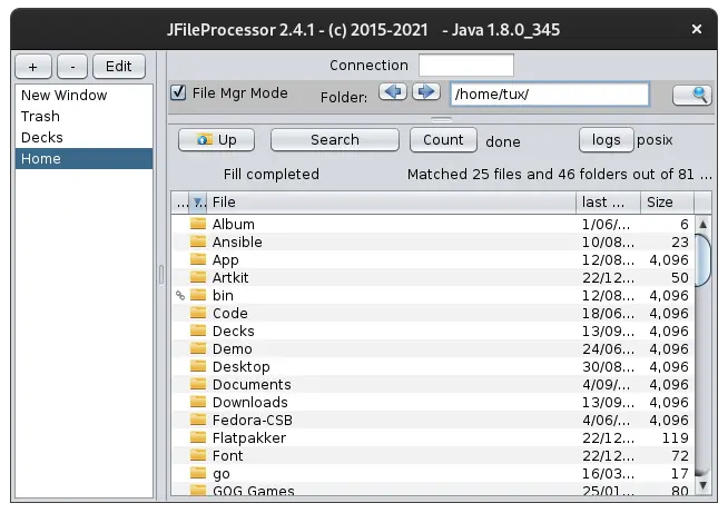 Image of the JfileProcessor folders.