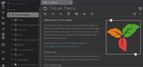 Trilium demo