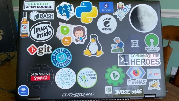 What stickers on your laptop? Opensource.com