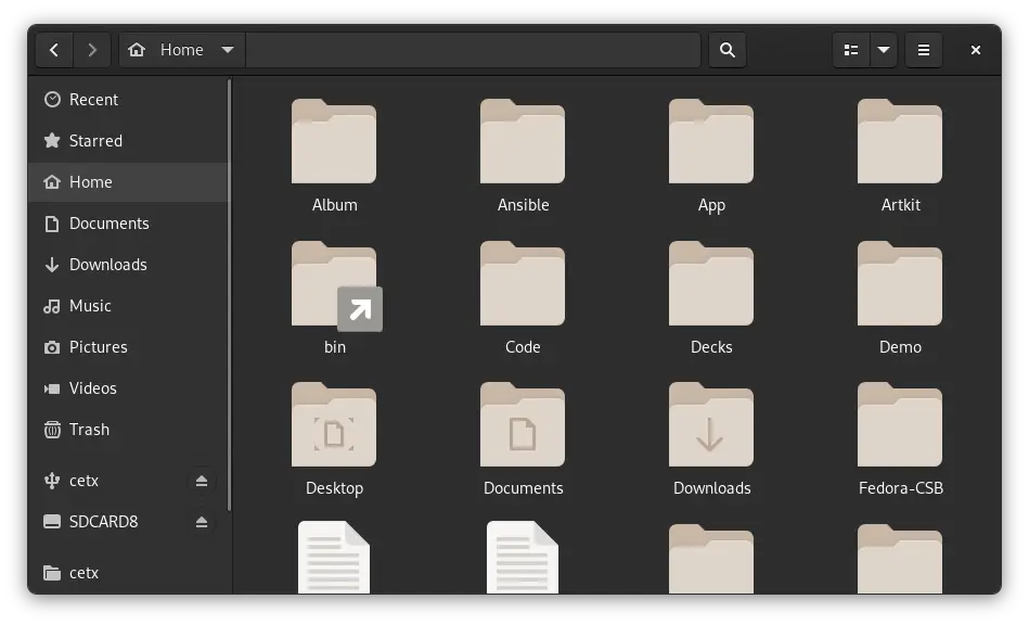 THe GNOME Files file manager is an intuitive and friendly application.