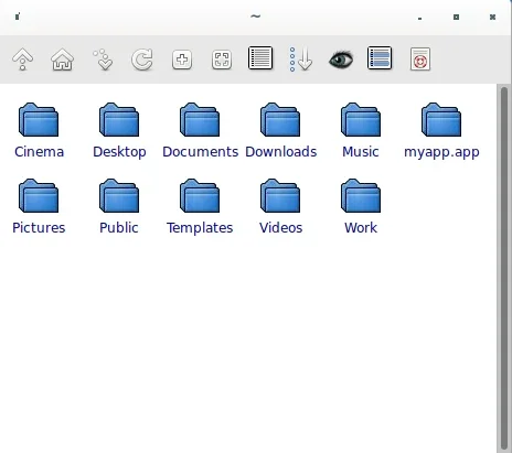 Image of the Rox file manager.