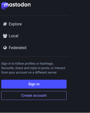 Sign-in or Create Account interface