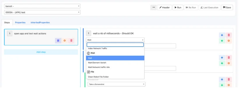 The Cerberus Testing user interface is easy to use.