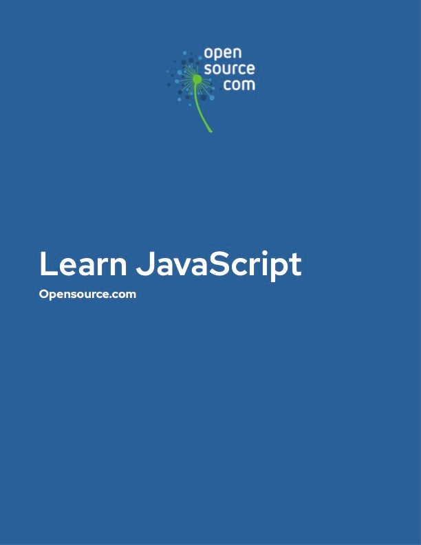 Learn JavaScript eBook cover page