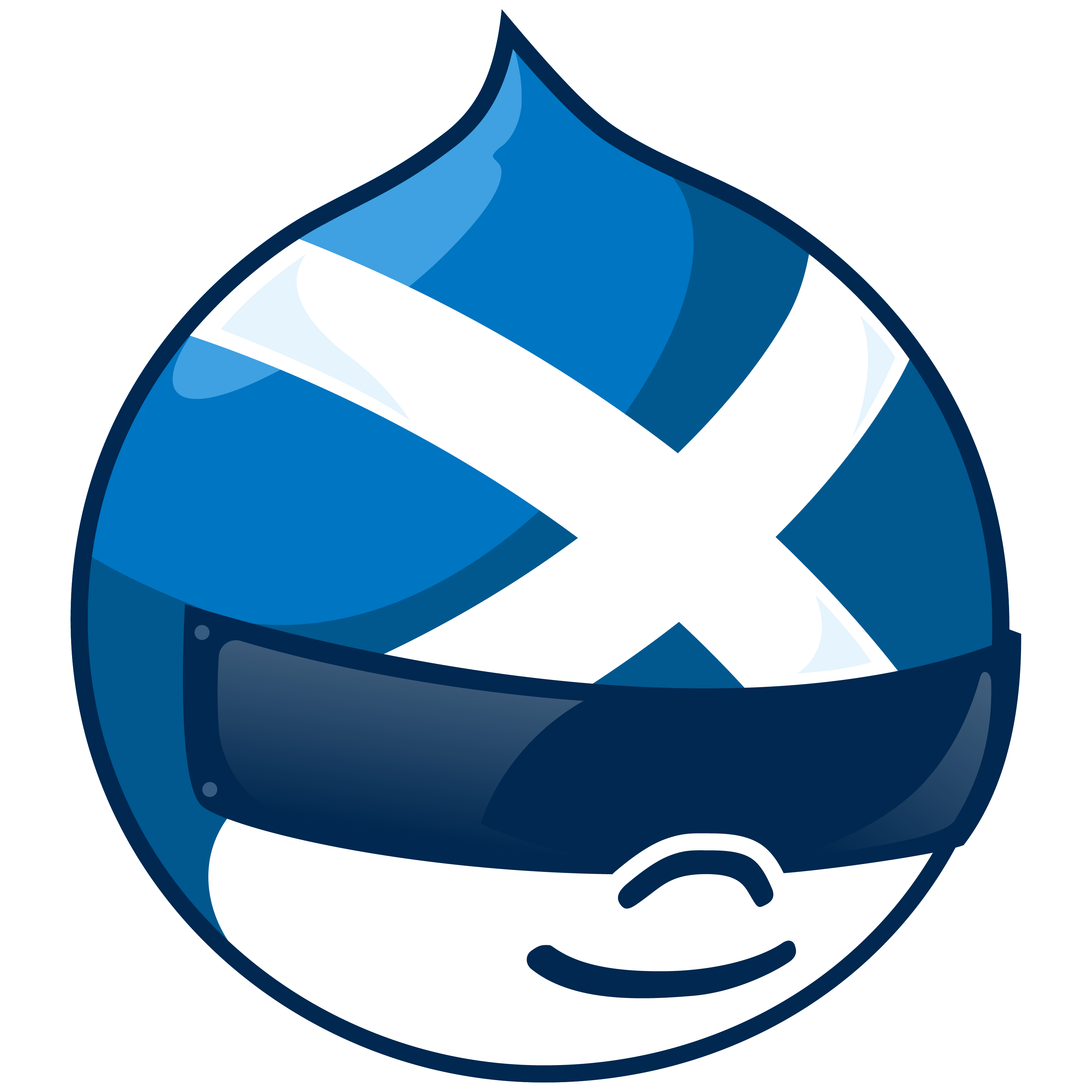 New Drupal 10 racing 10 logo