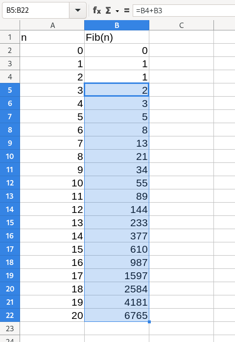 Image showing that even if you stretch the boxes Autofill will perform calculations.