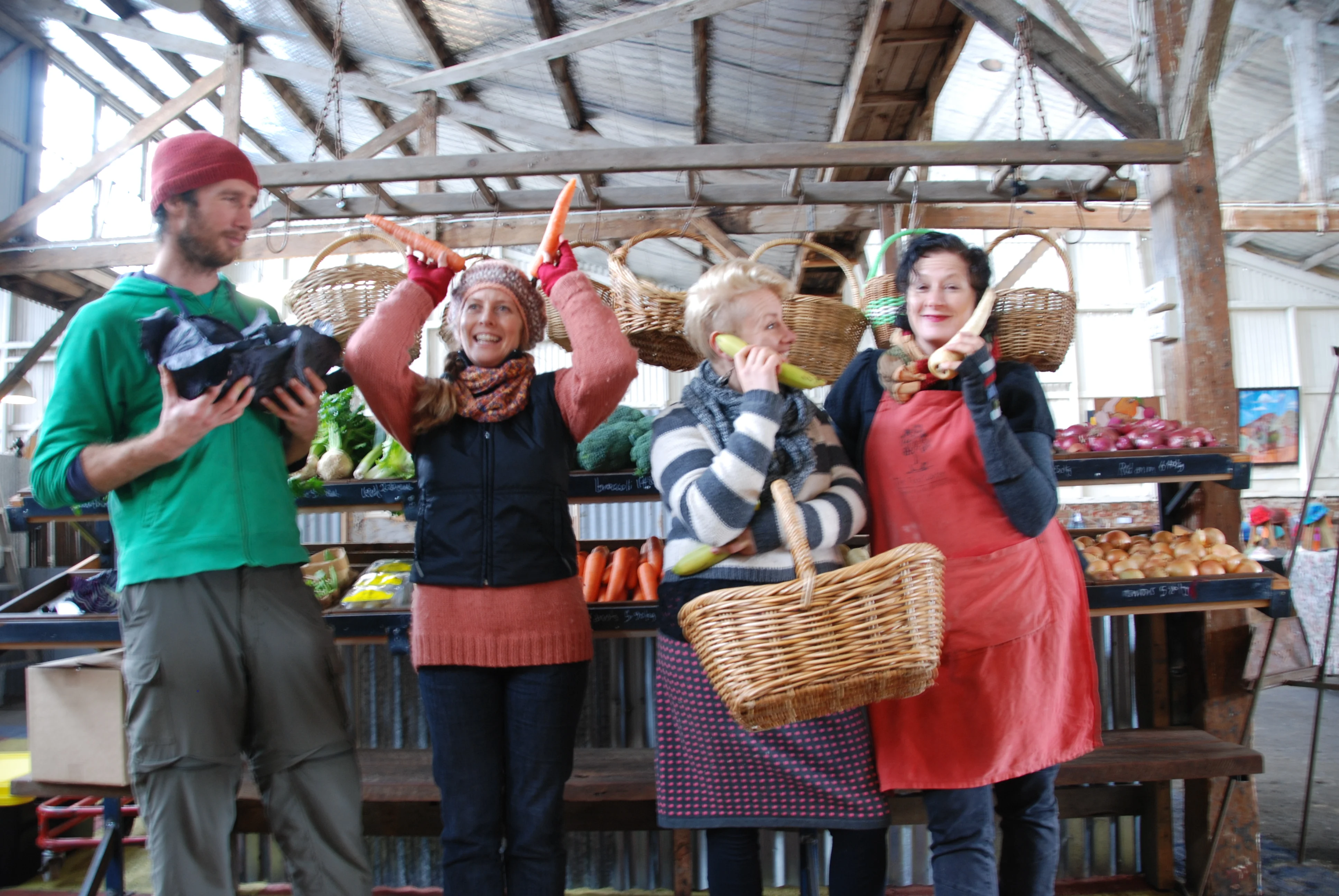 Image showing four Open Food Network farmers.