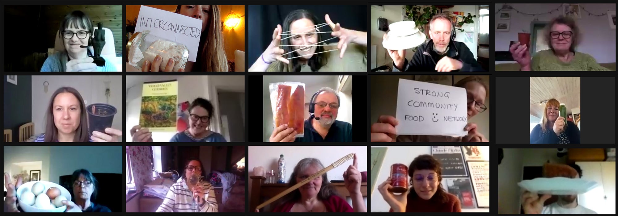 Open Food Network community on a video conference