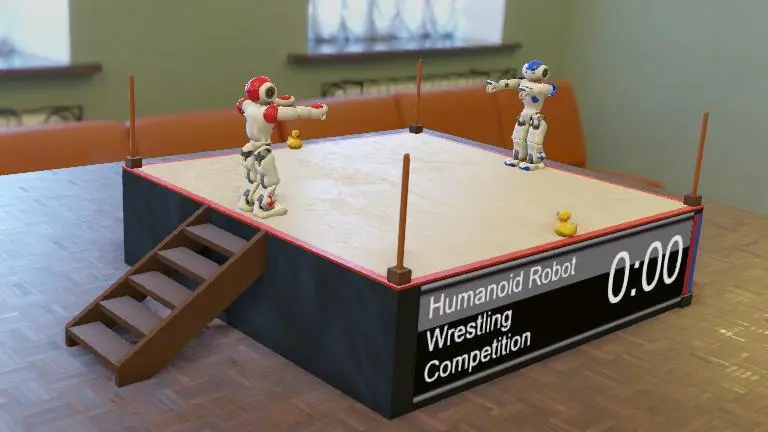 AI robot wrestling with open source