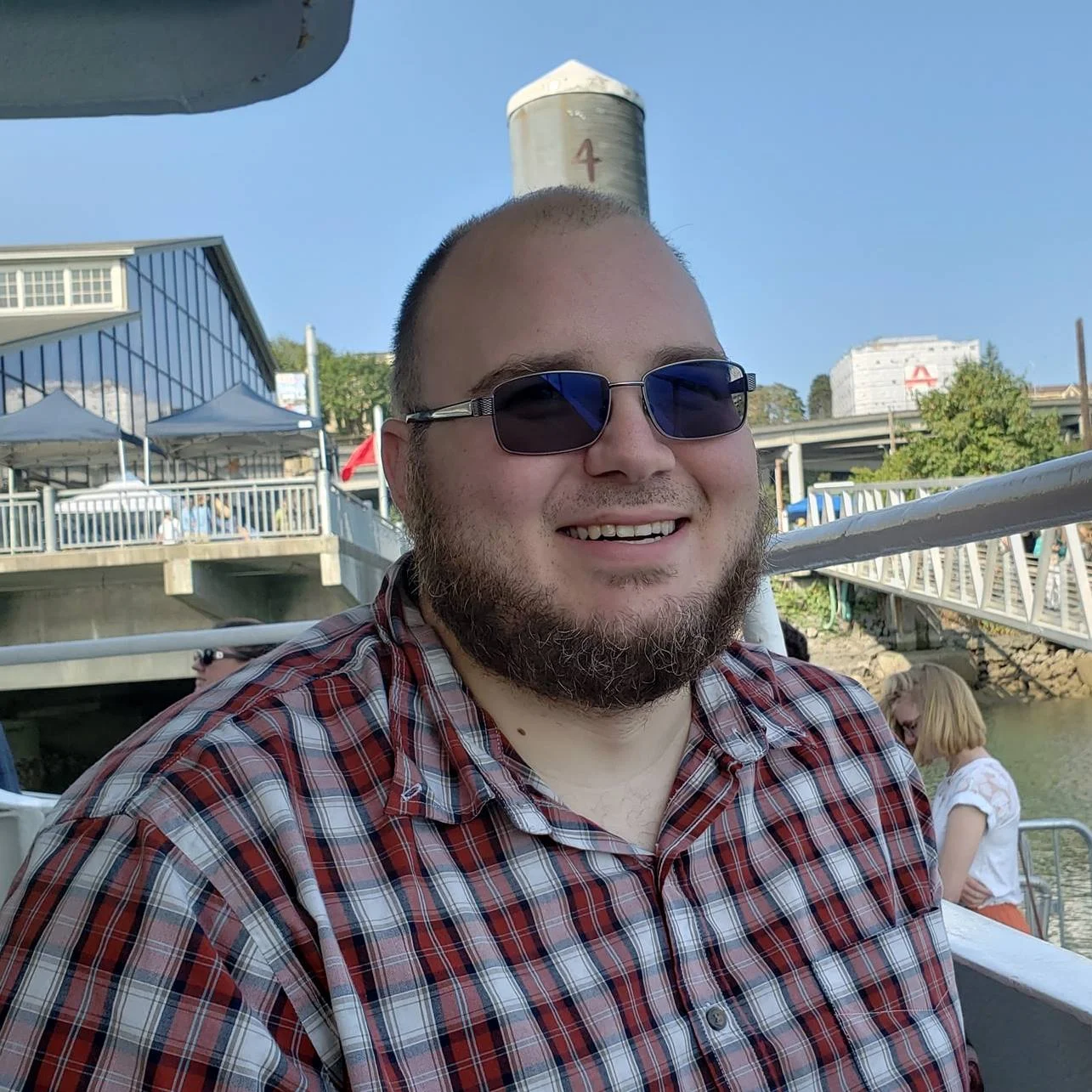 JayF on a boat