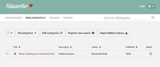 Bibliography manager