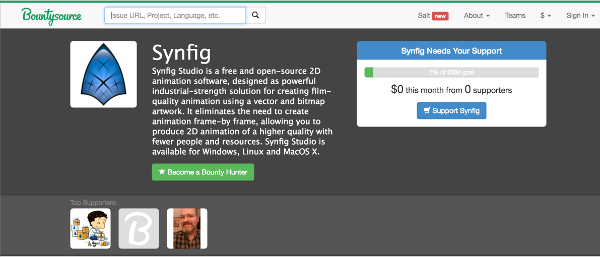 Synfig Studio on Bountysource