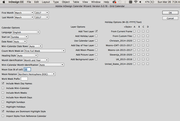 Using CalendarWizard