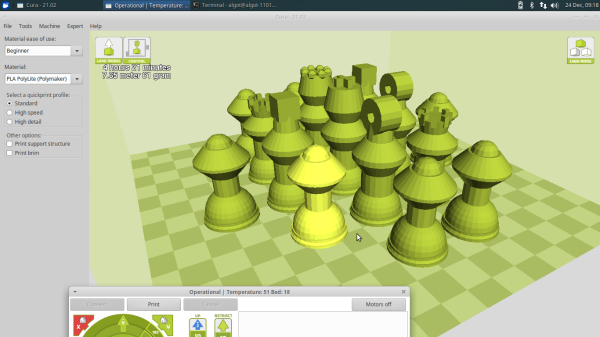 3D chess set