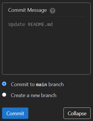 Commit changes