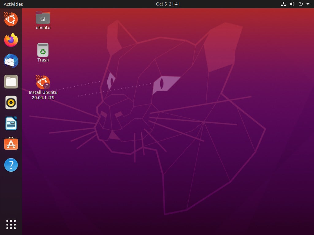 Ubuntu desktop