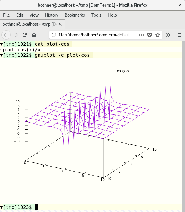 Image 3: Gnuplot screenshot