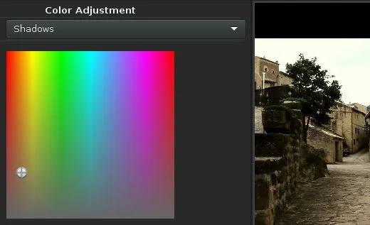 Color adjustment.