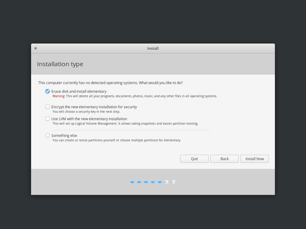 Elementary OS installer