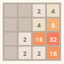 2048 sliding tile game.