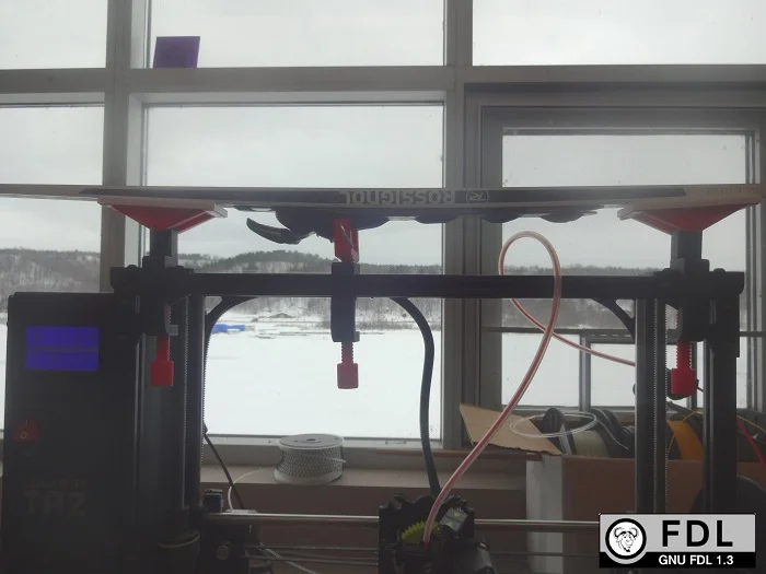 Using the Lulzbot Taz, which was used to print the ski wax rack as a test bed.