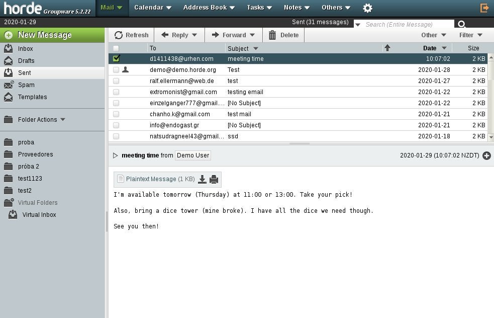 Email client chat-style interface