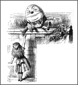 Humpty Dumpty, Tenniel.