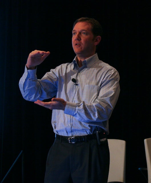 Jim Whitehurst speaking at CED Venture 2010 Conference