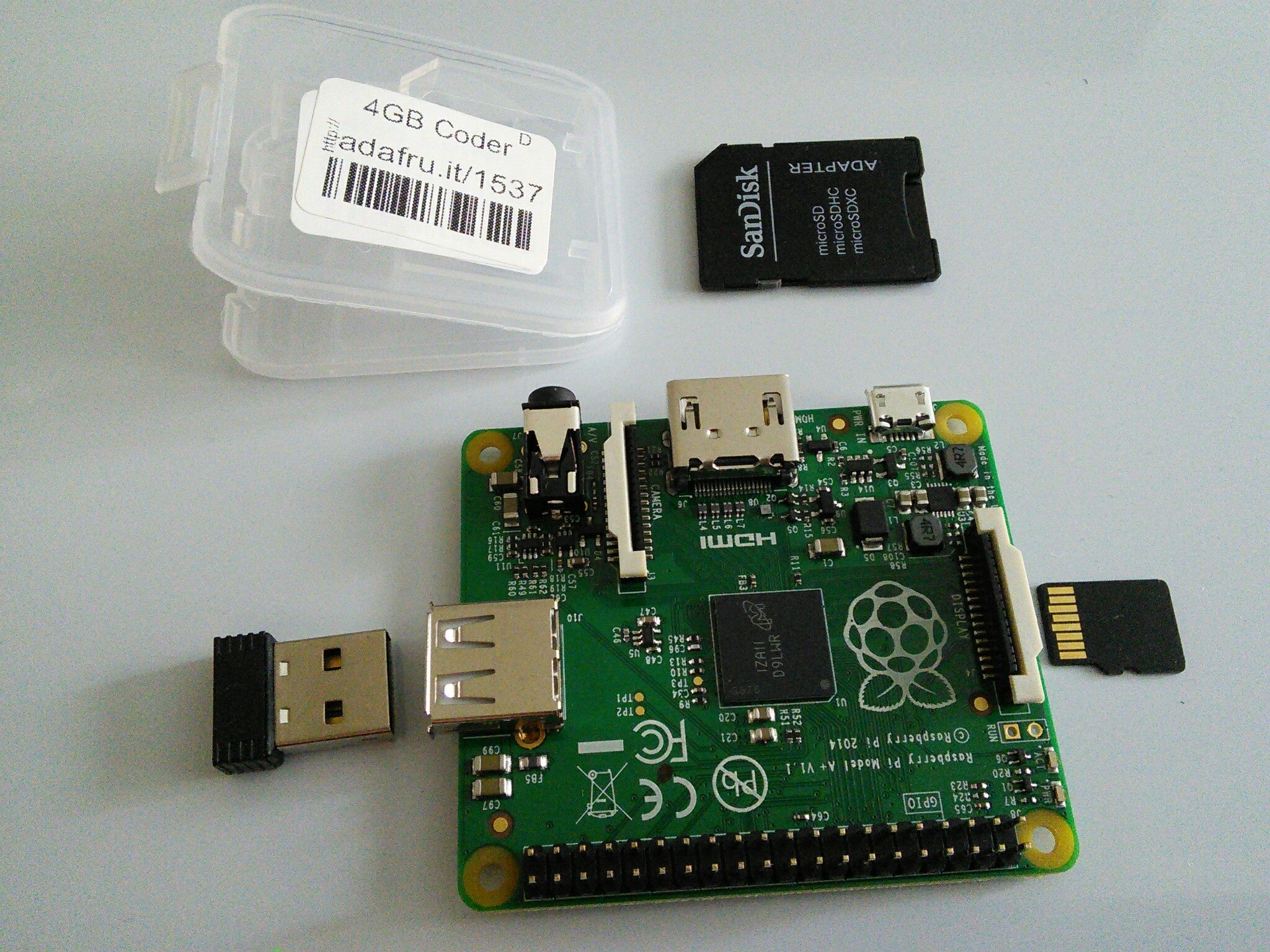 Setting up the Raspberry PI A+ to run Coder