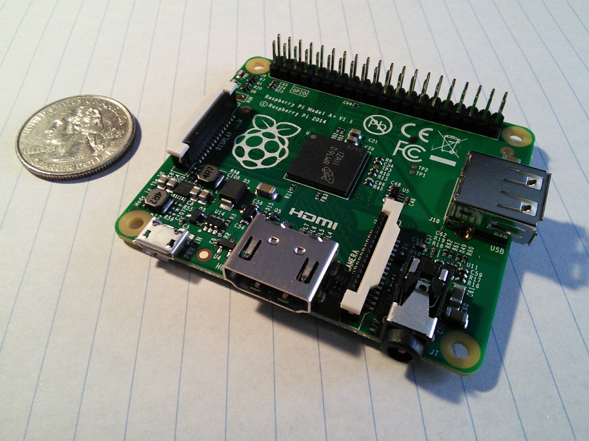 Picture of the Raspberry Pi model A+