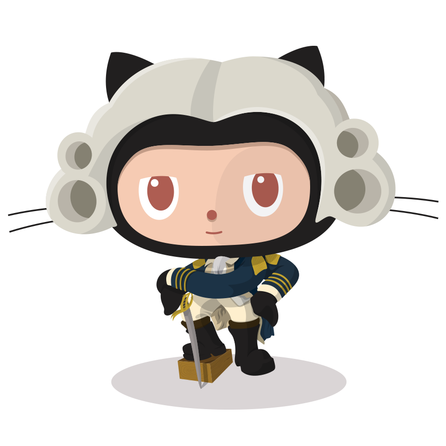 Octocat Founding Father for GitHub