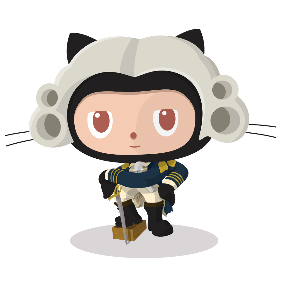 Octocat Founding Father for GitHub