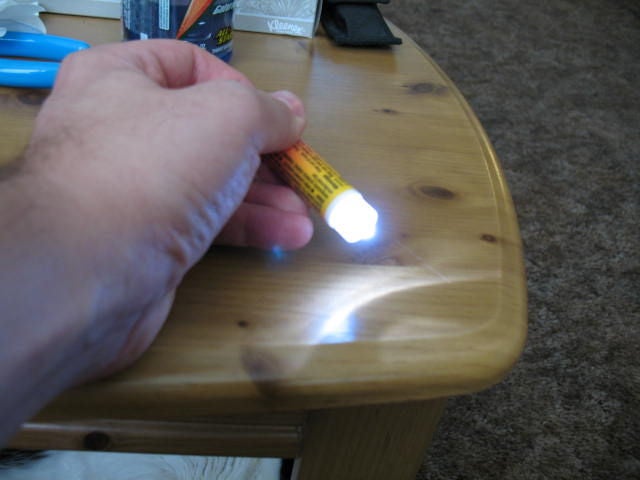 Chapstick LED flashlight