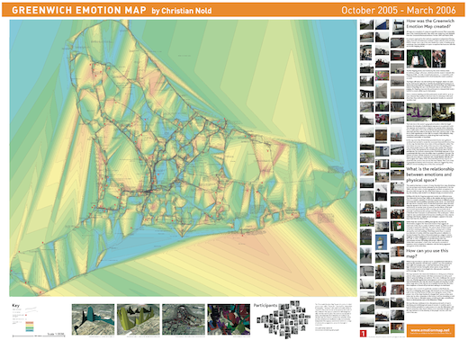 Greenwich emotion map by Christian Nold