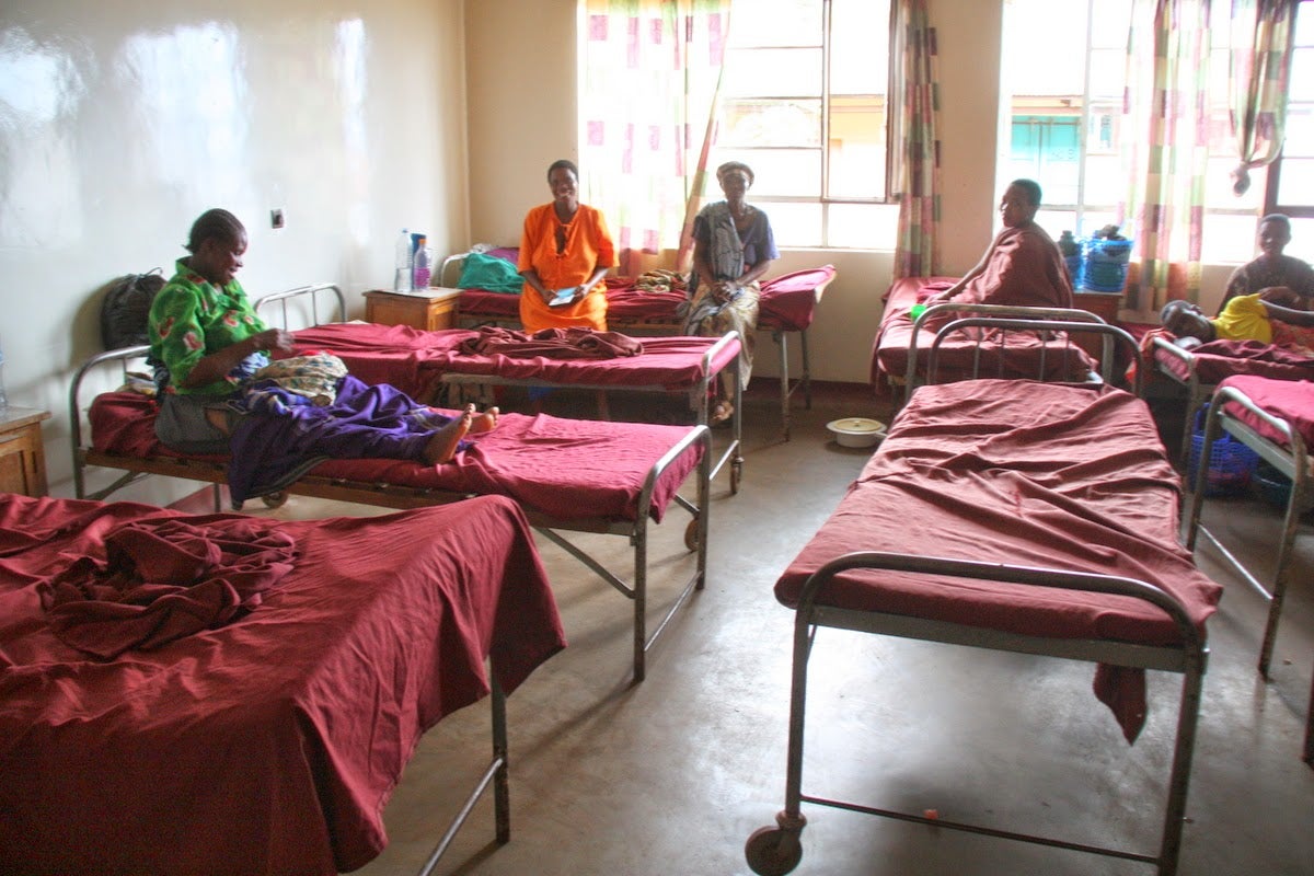 Maternity ward at the 400-bed Haydom Lutheran Hospital in Tanzania, Africa.