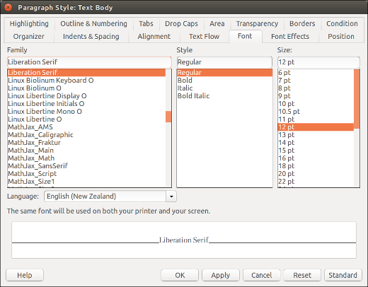 how to reduce page size in libreoffice