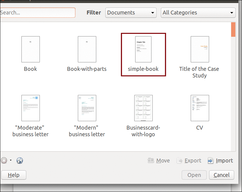 libre office display pages side by side