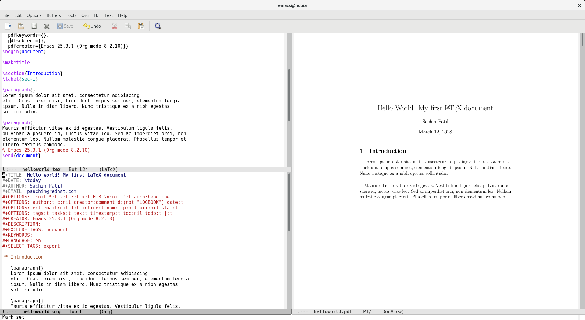 linux compile latex to pdf