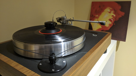 turntable with LP