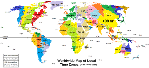 global time zones