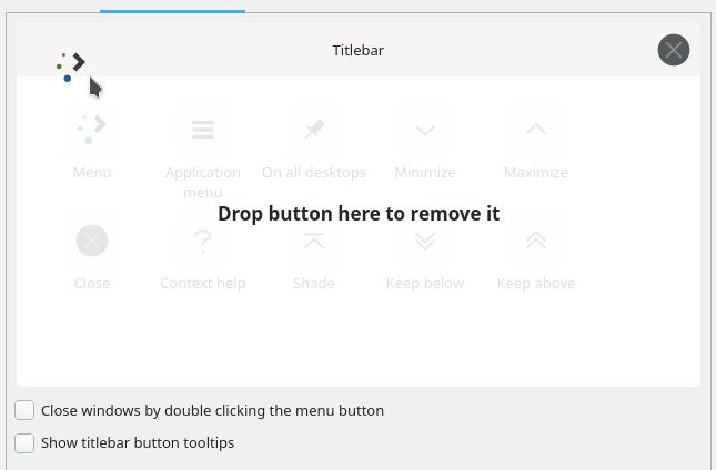Removing buttons
