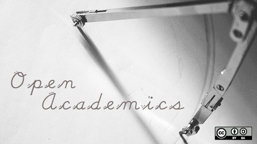 open academics written on paper