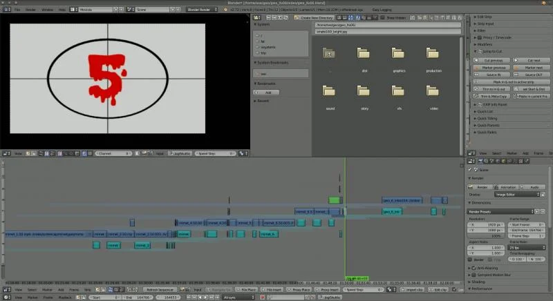 lightweight video editor linux