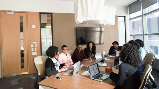 Women in tech boardroom