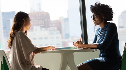 Women talking